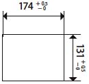 Panel cutout